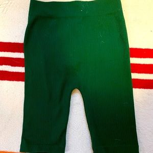 NWT Zara Limitless Contour Green Knit Bike Shorts - XS-S